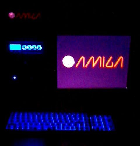 Amiga glowing in the dark